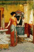 John William Godward The Bouquet oil painting reproduction